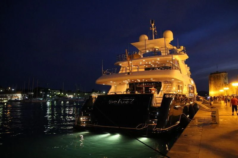 a boat on the water aboard SEA BLUEZ Yacht for Charter