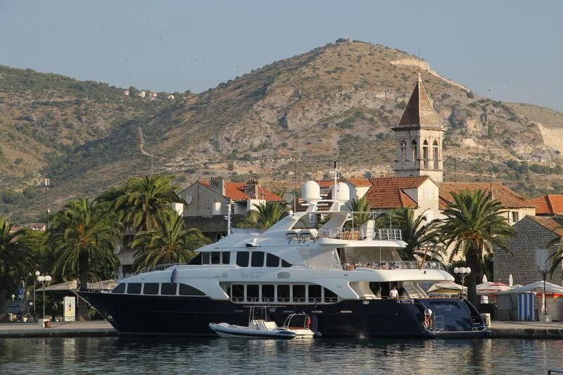 a boat on the water aboard SEA BLUEZ Yacht for Charter