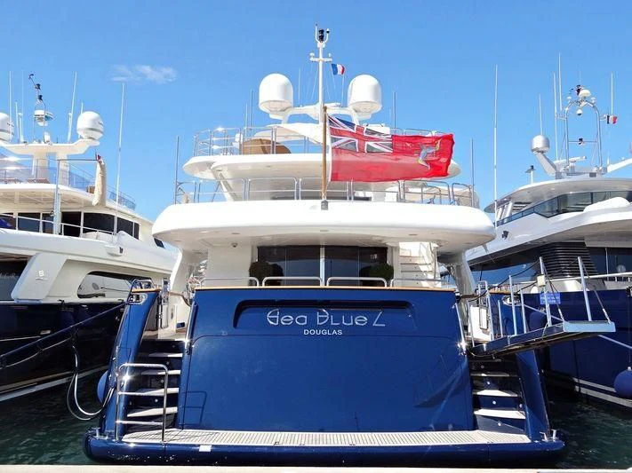 a boat docked at a pier aboard SEA BLUEZ Yacht for Charter