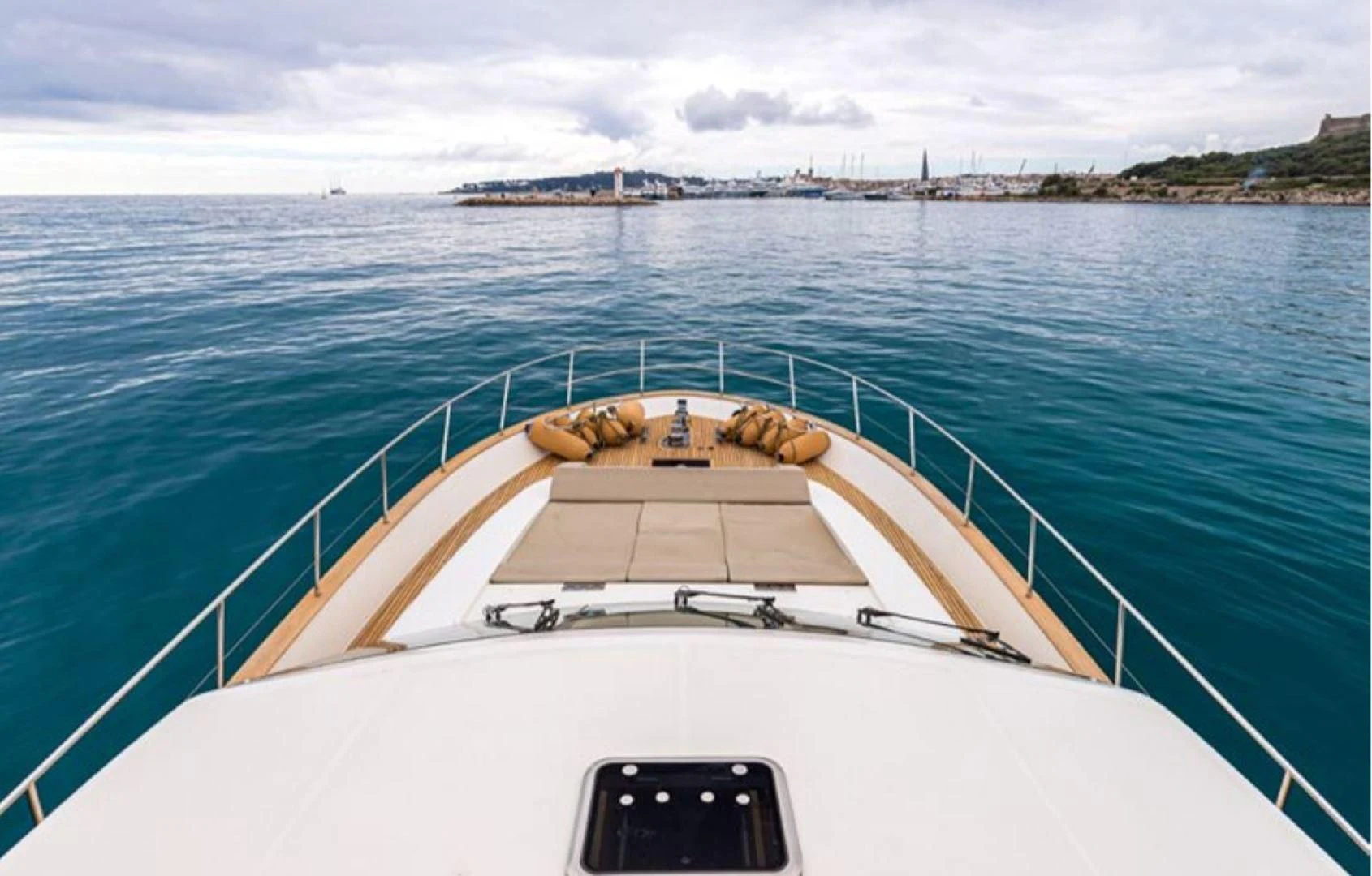 a boat on the water aboard PASSION Yacht for Sale