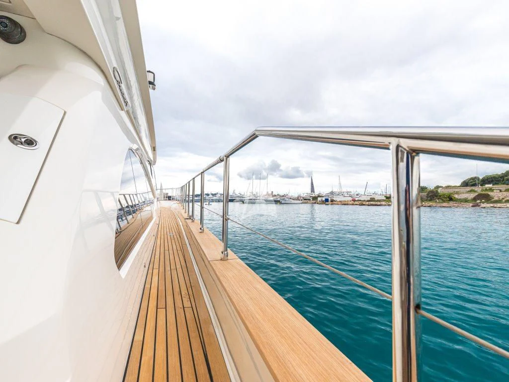 a boat on the water aboard PASSION Yacht for Sale