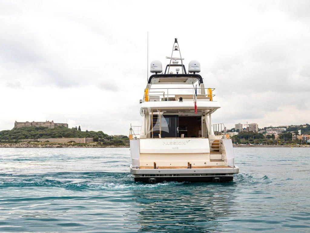 a boat in the water aboard PASSION Yacht for Sale