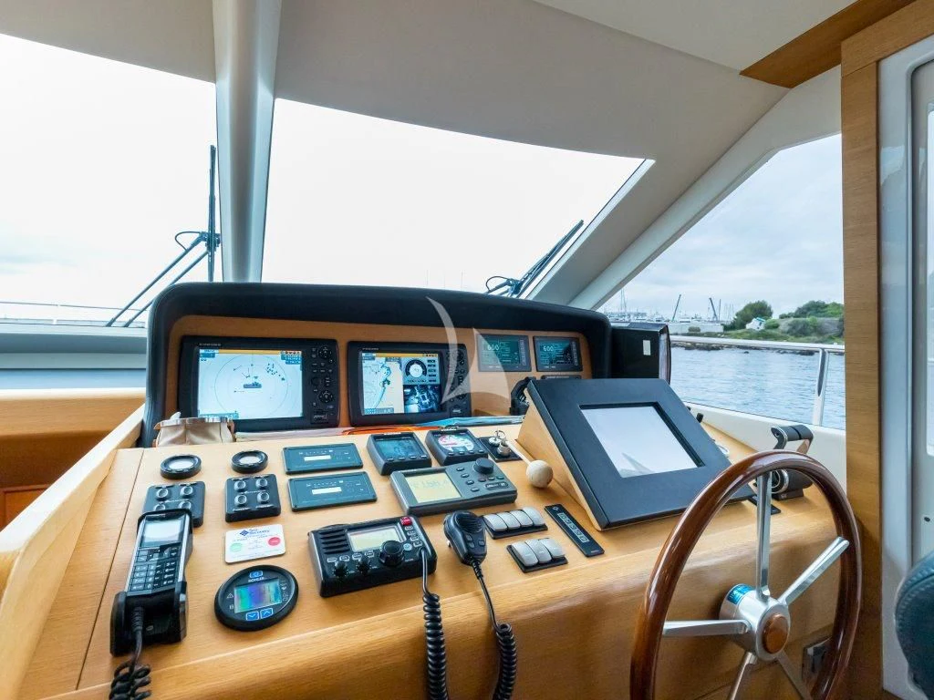 a cockpit of a plane aboard PASSION Yacht for Sale