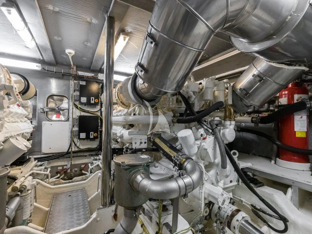 a close-up of a machine aboard PASSION Yacht for Sale