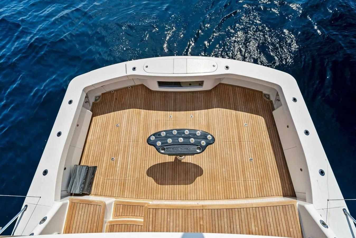 a close-up of a satellite aboard TEAM MAYHEM Yacht for Sale