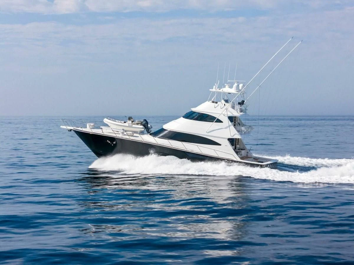 a boat on the water aboard TEAM MAYHEM Yacht for Sale