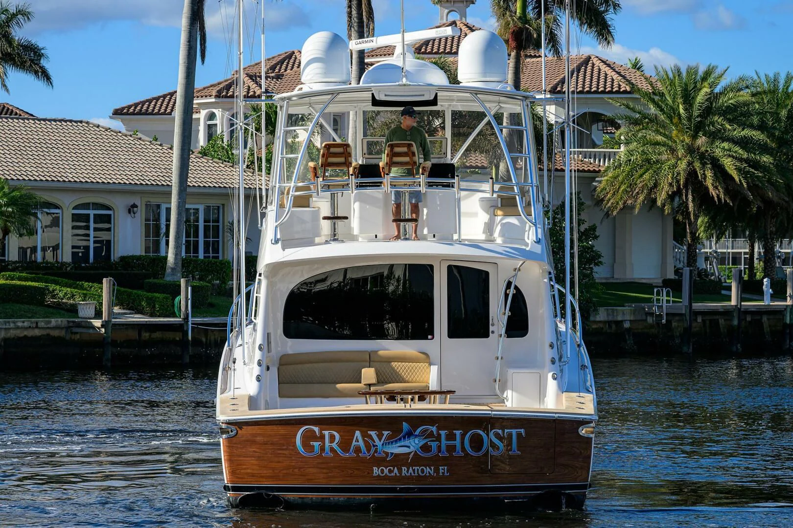 a boat in the water aboard TEAM MAYHEM Yacht for Sale