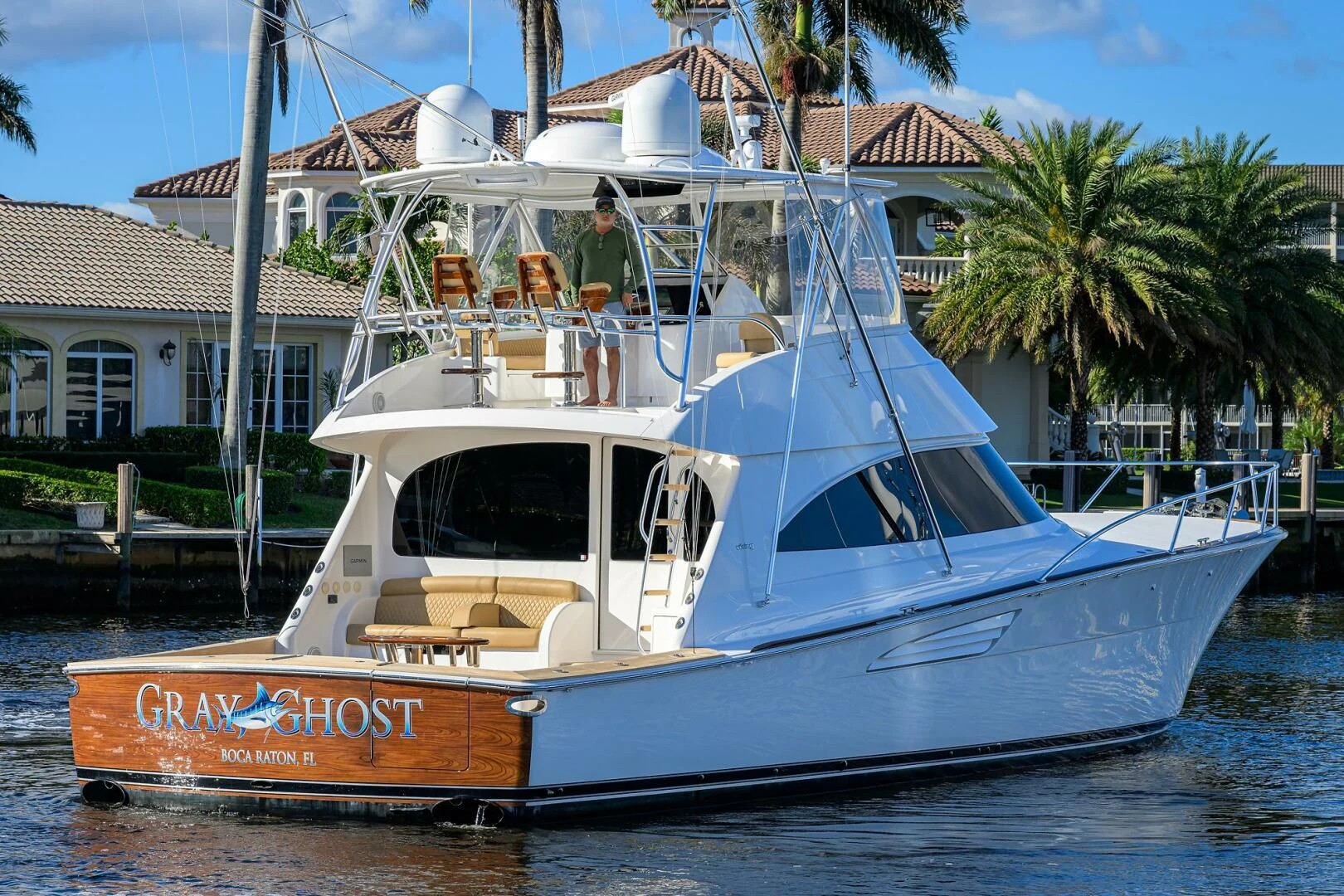 a boat on the water aboard TEAM MAYHEM Yacht for Sale