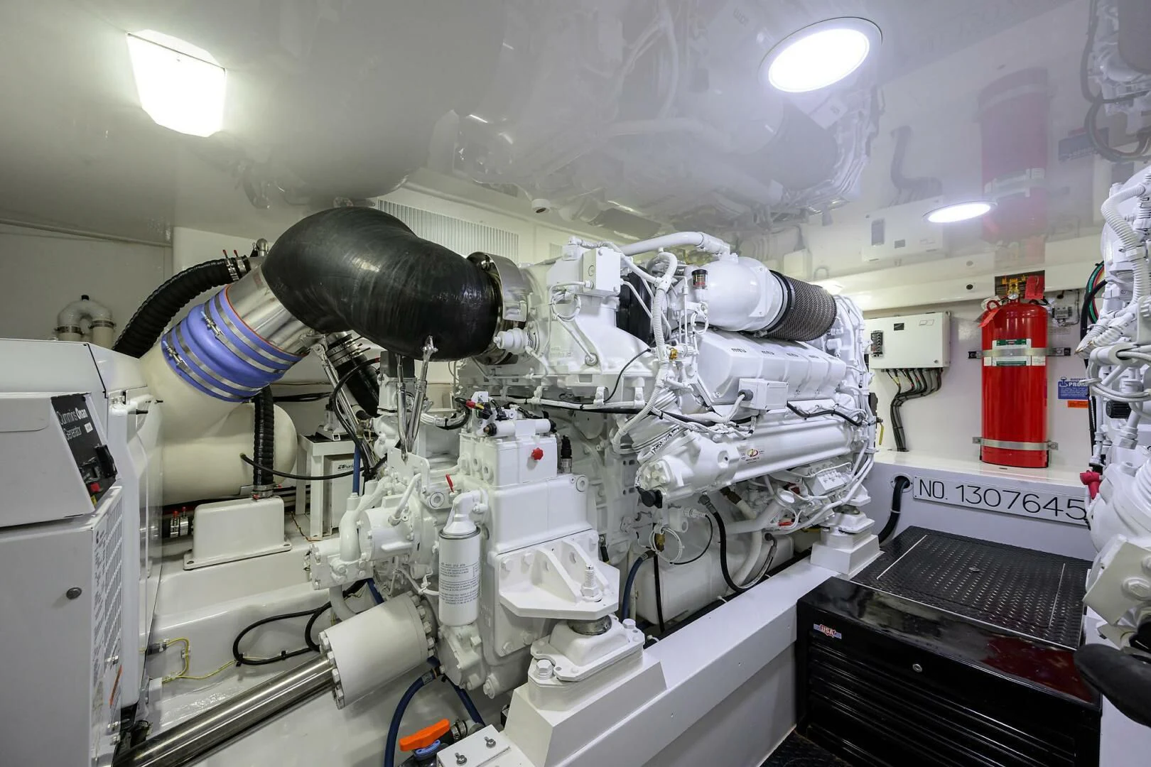 a close-up of a laboratory aboard TEAM MAYHEM Yacht for Sale