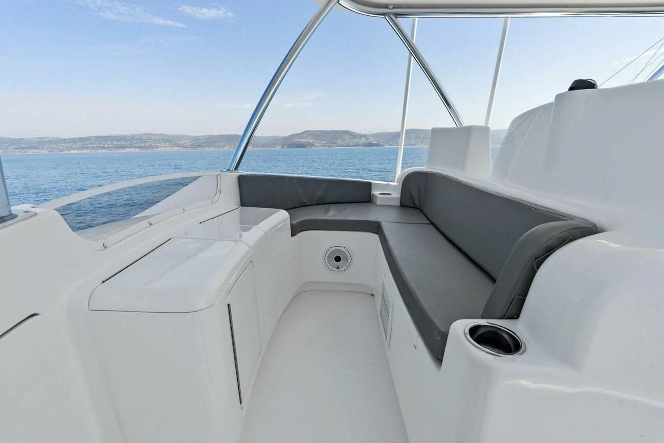 the inside of a boat aboard TEAM MAYHEM Yacht for Sale
