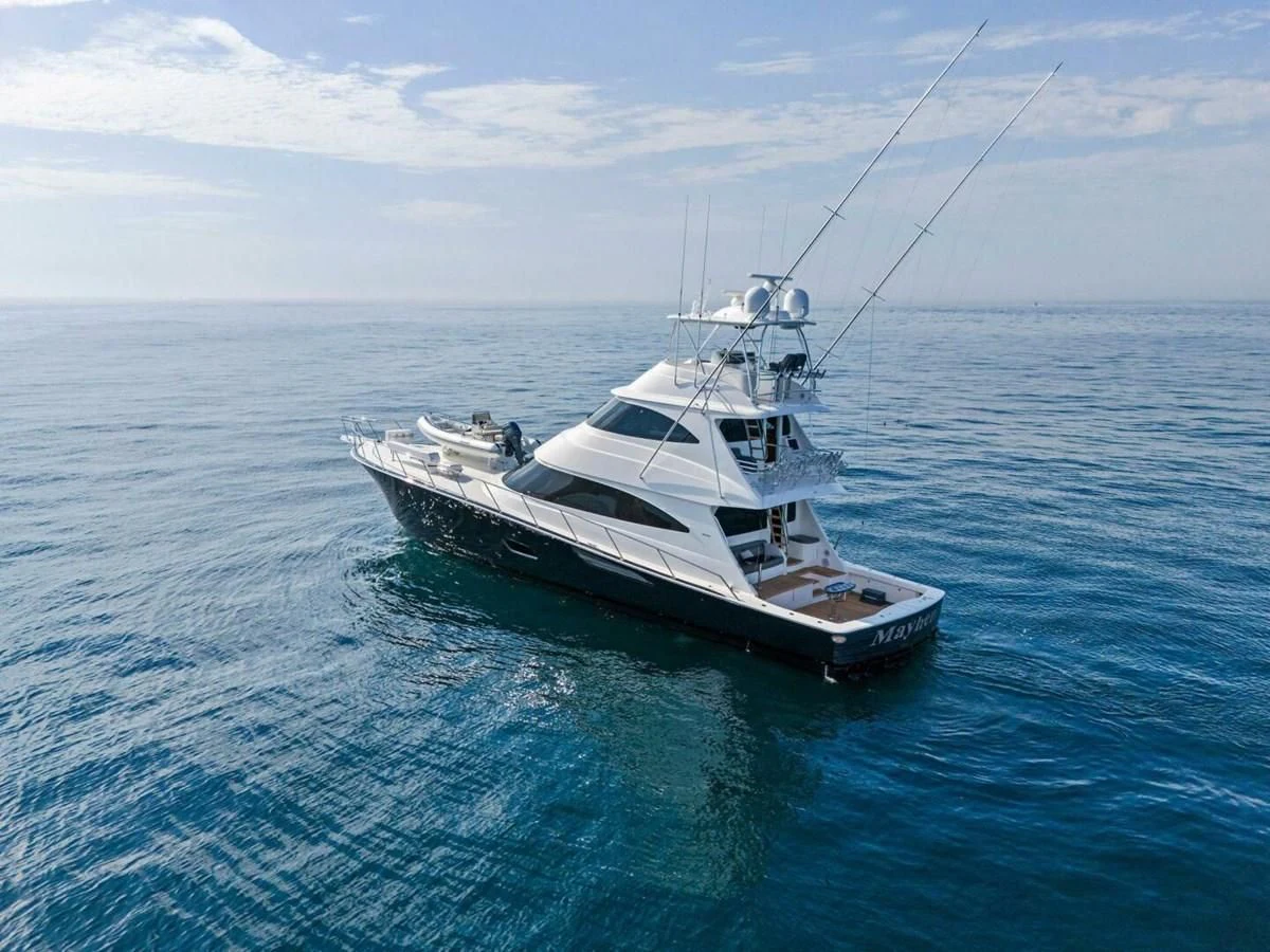 a boat in the water aboard TEAM MAYHEM Yacht for Sale