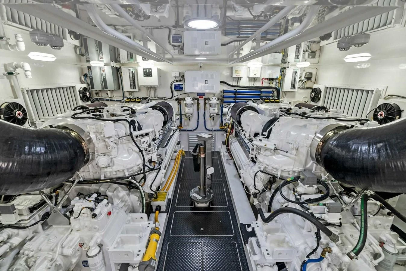 a large machine with several tubes aboard TEAM MAYHEM Yacht for Sale