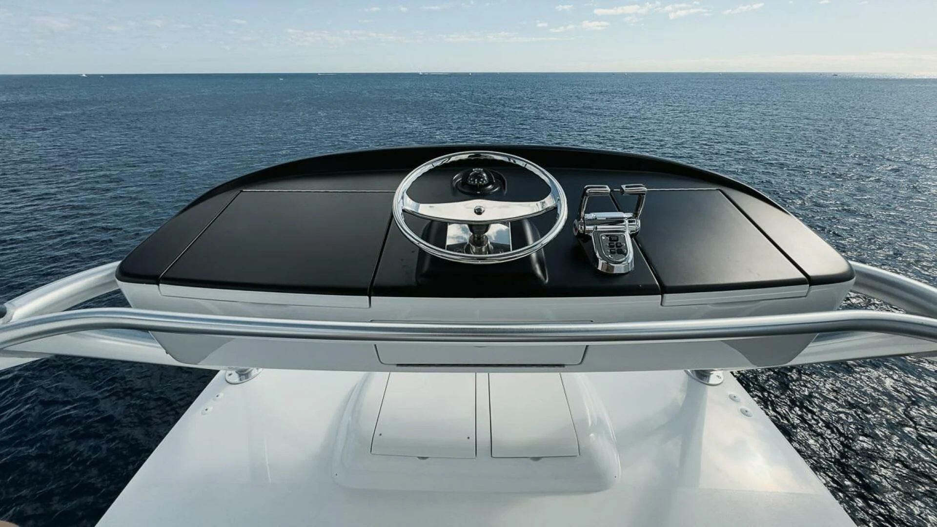 the front of a car aboard DOC Z Yacht for Sale