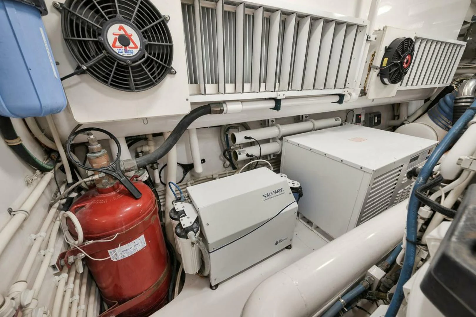 a machine with a red bucket aboard DOC Z Yacht for Sale