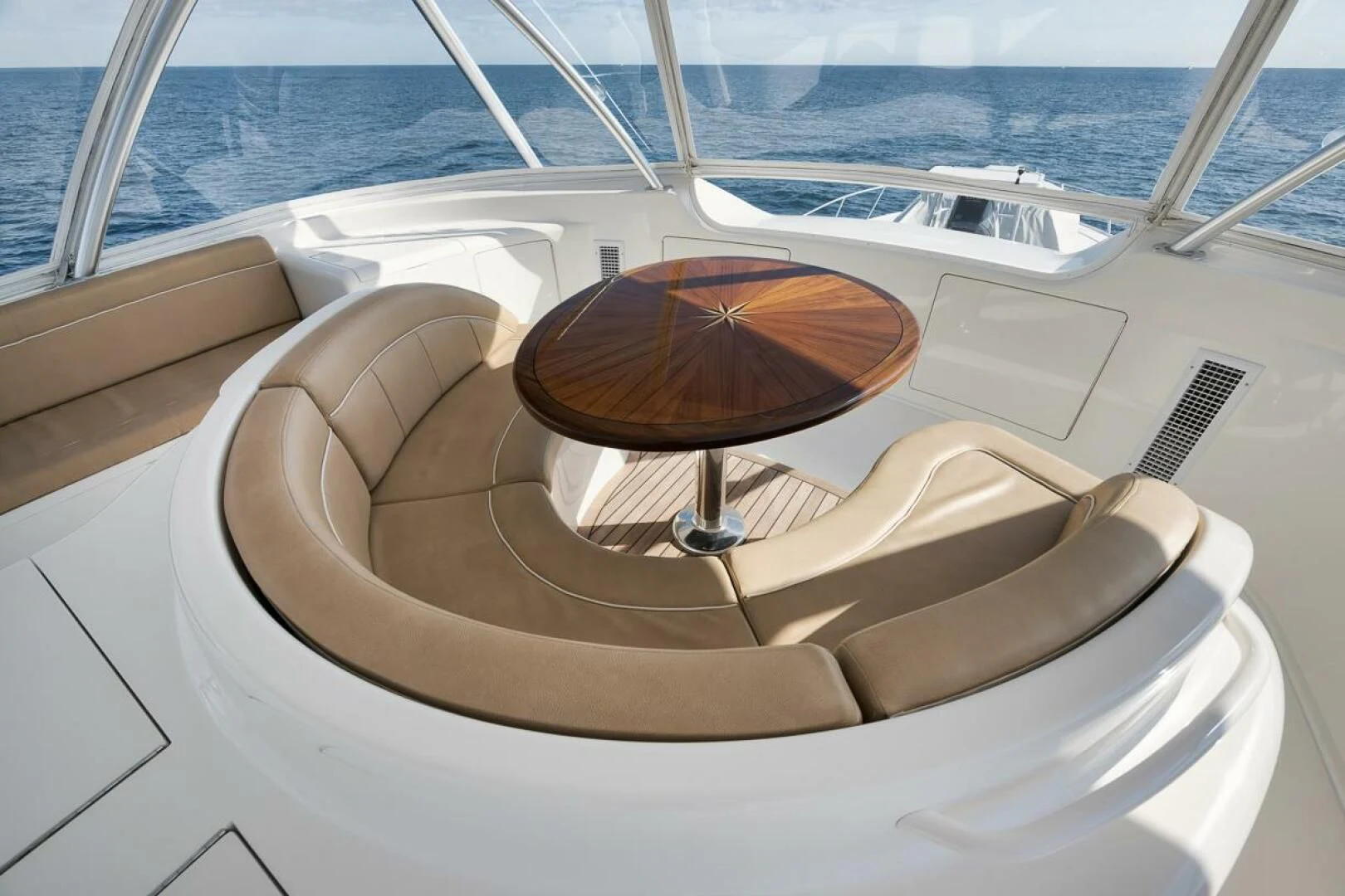 a lounge chair on a boat aboard DOC Z Yacht for Sale