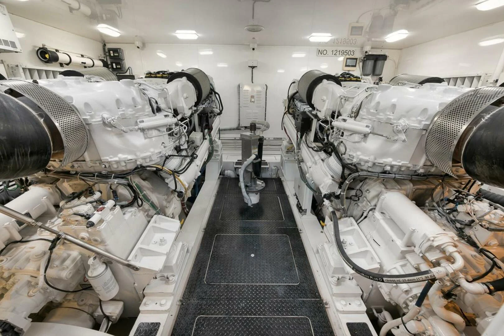 a room full of machines aboard DOC Z Yacht for Sale