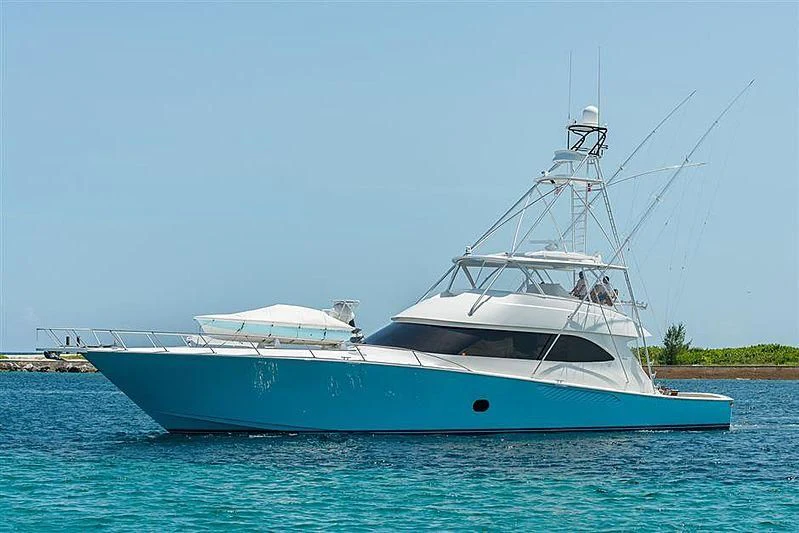 a white boat in the water aboard DOC Z Yacht for Sale