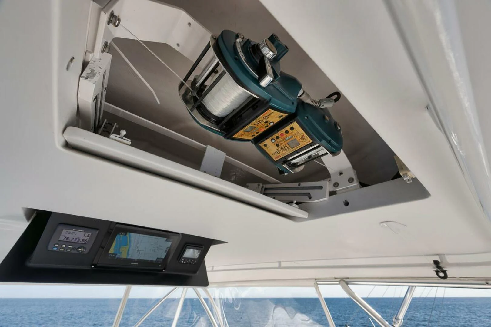 a machine on the counter aboard DOC Z Yacht for Sale