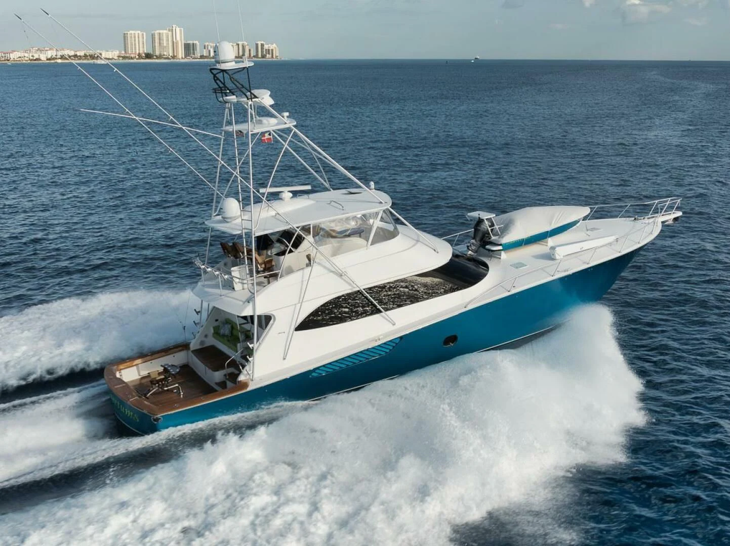 a boat on the water aboard DOC Z Yacht for Sale