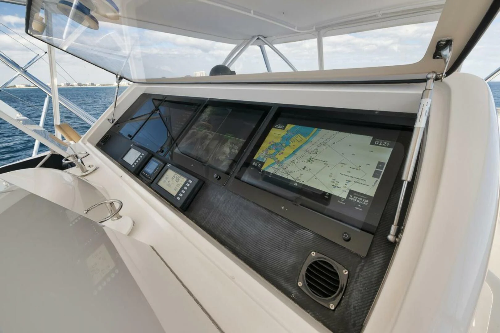 the inside of a space ship aboard DOC Z Yacht for Sale