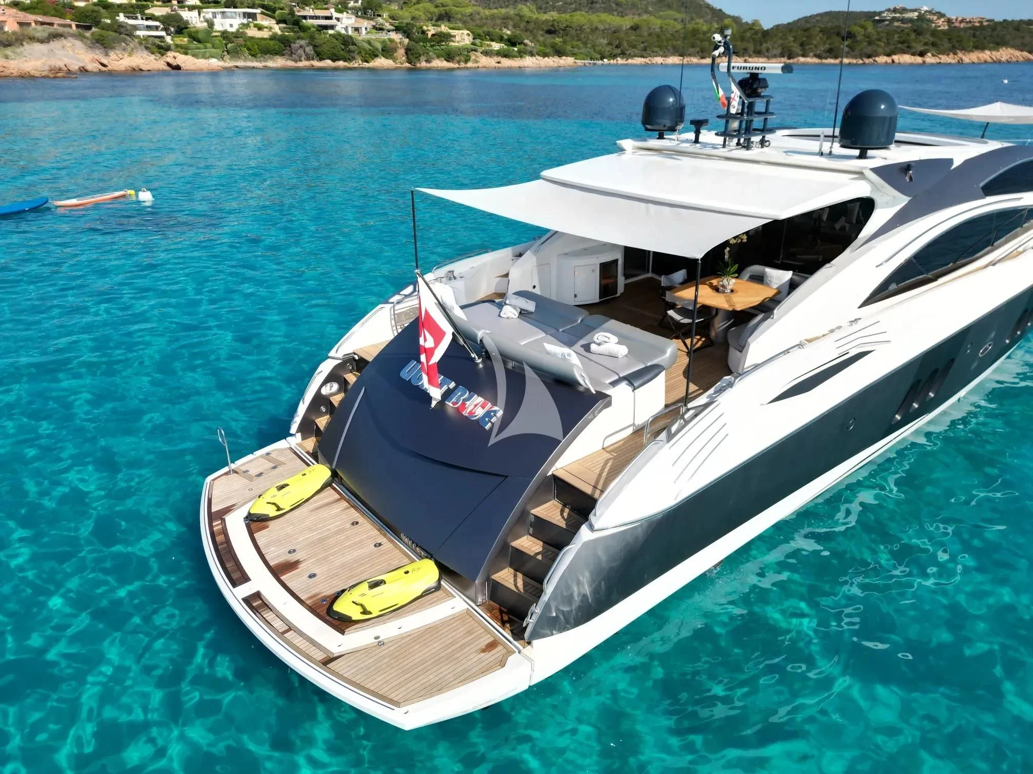 a boat on the water aboard LIGHT BLUE Yacht for Sale