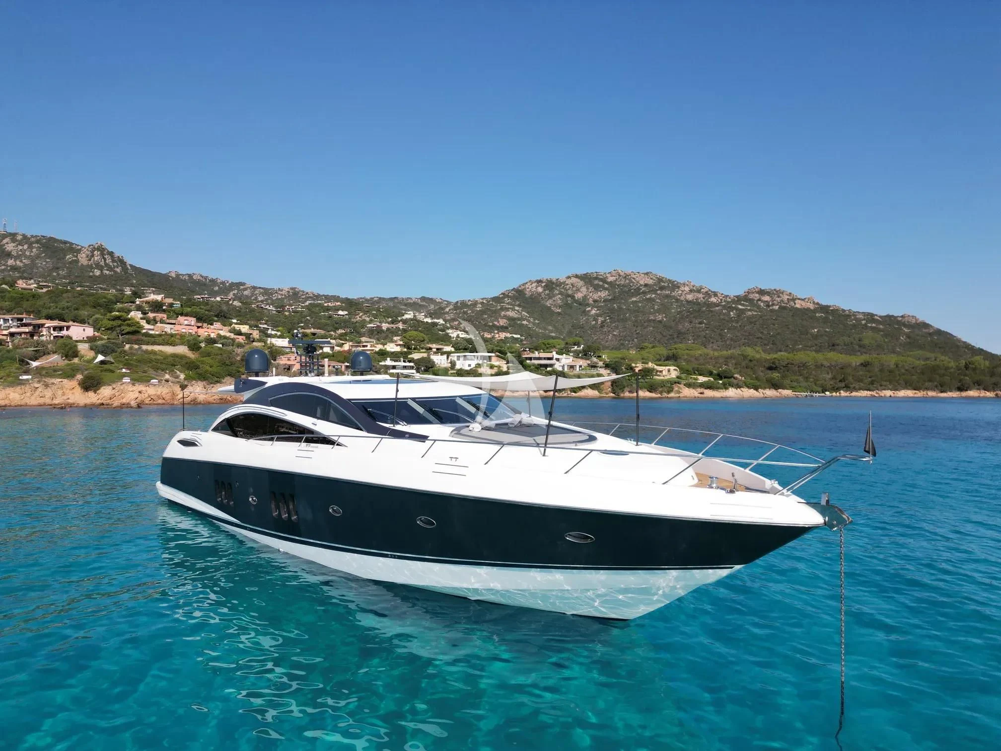 a boat in the water aboard LIGHT BLUE Yacht for Sale