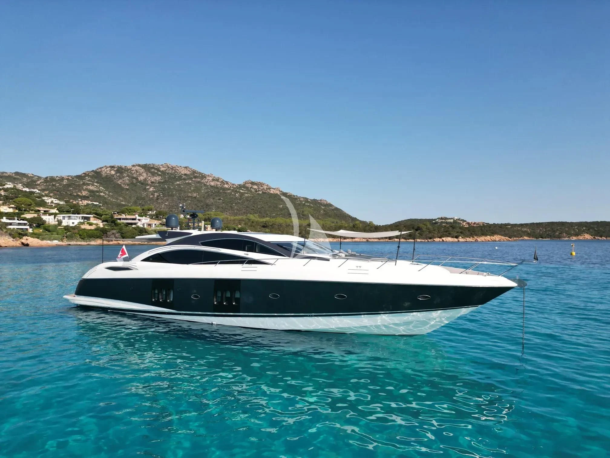 a boat in the water aboard LIGHT BLUE Yacht for Sale