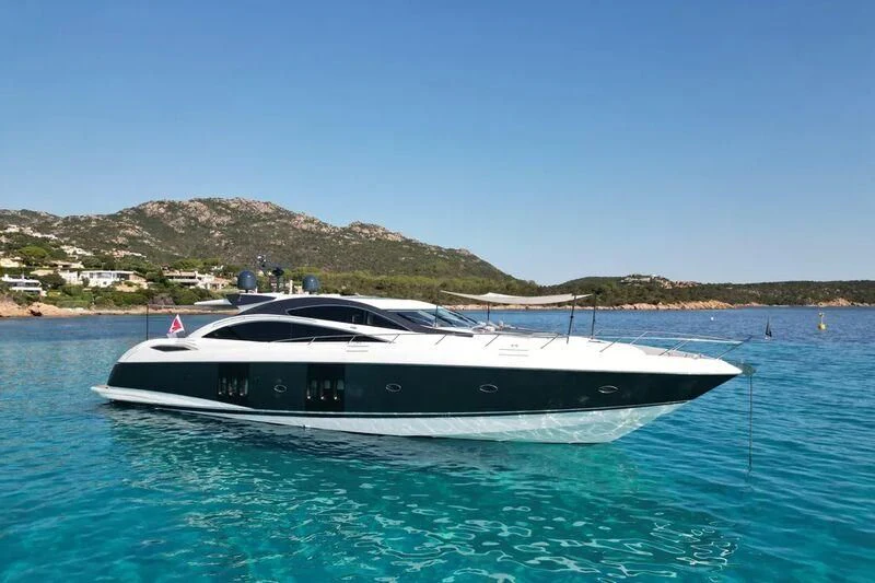 a boat in the water aboard LIGHT BLUE Yacht for Sale