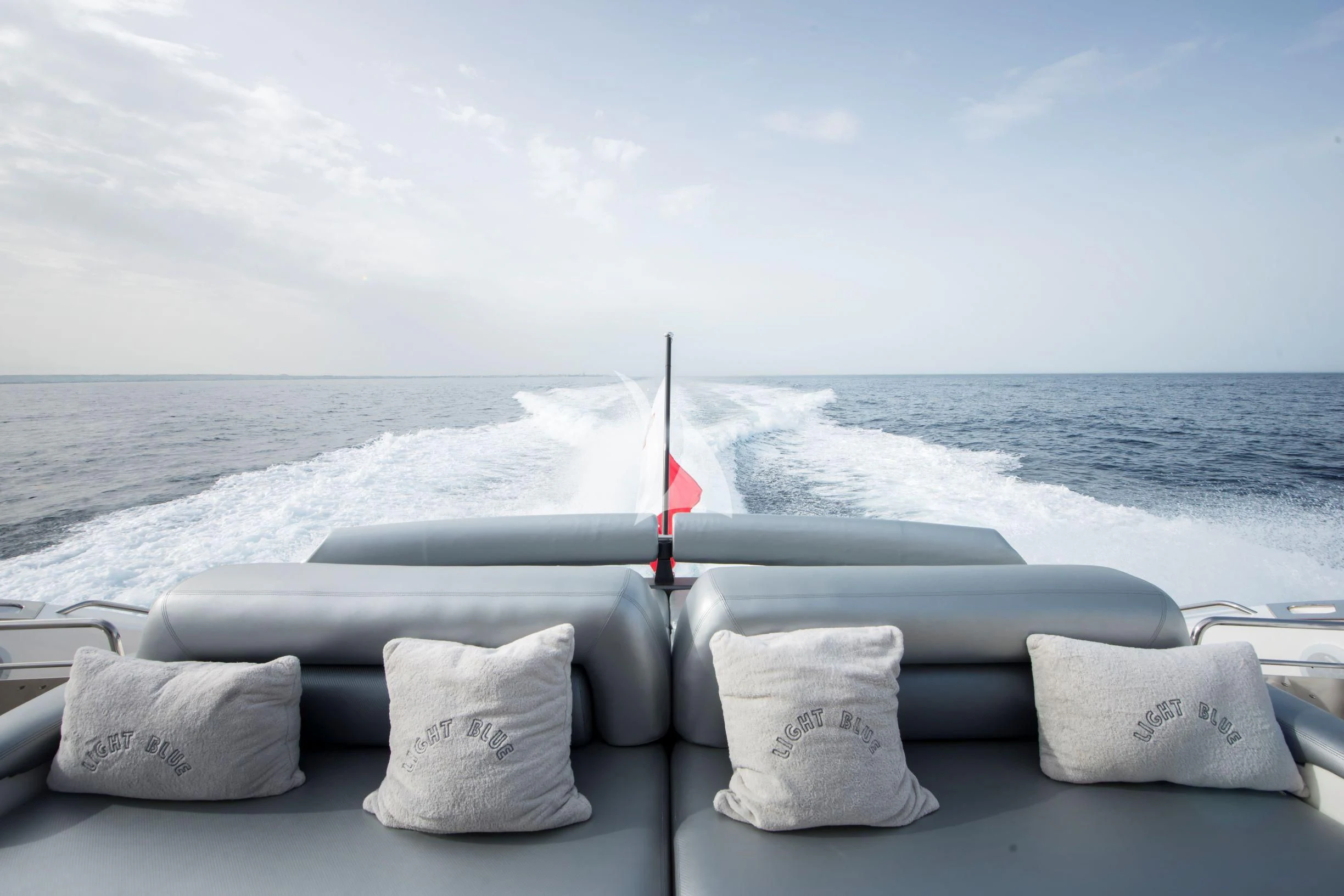 a boat on the water aboard LIGHT BLUE Yacht for Sale