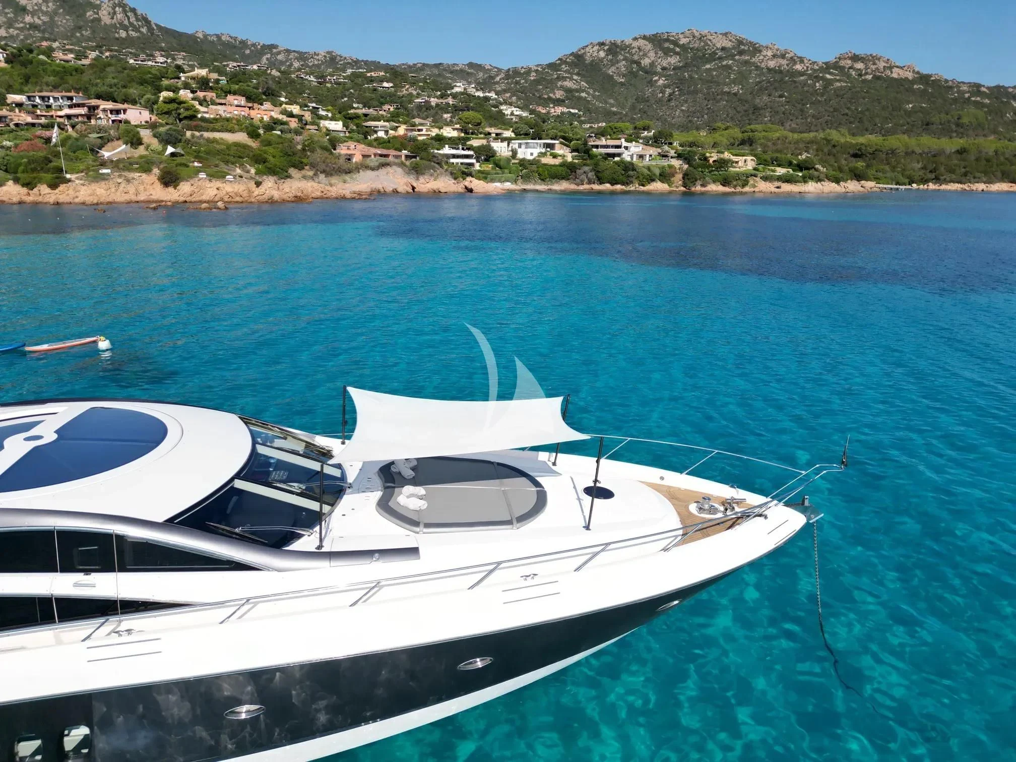 a boat on the water aboard LIGHT BLUE Yacht for Sale