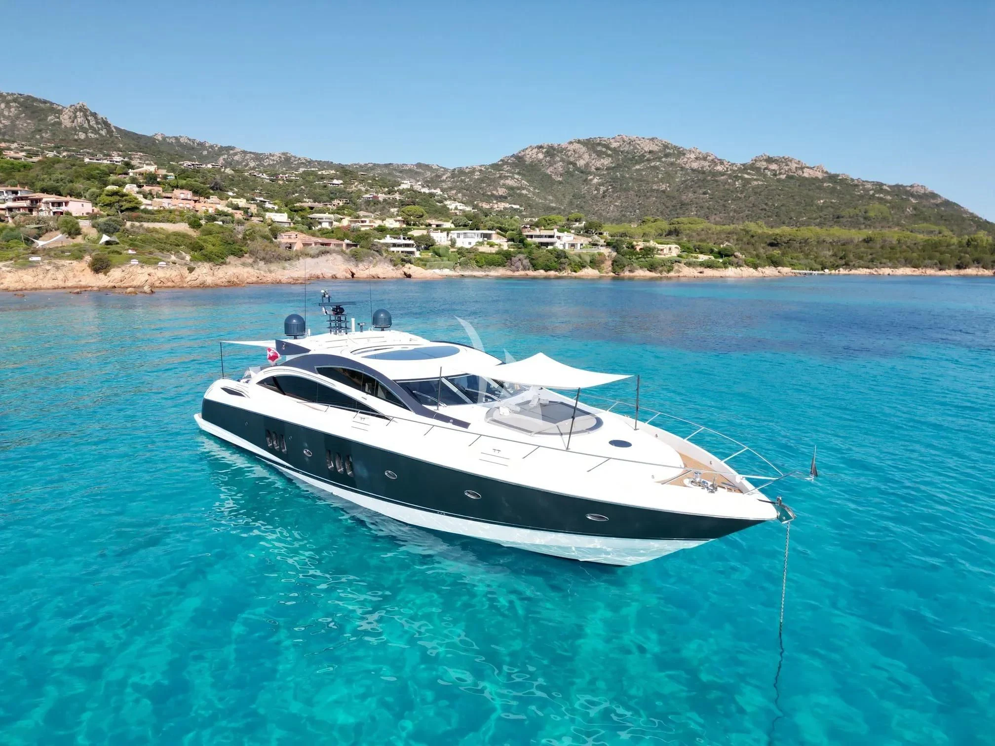 a boat in the water aboard LIGHT BLUE Yacht for Sale