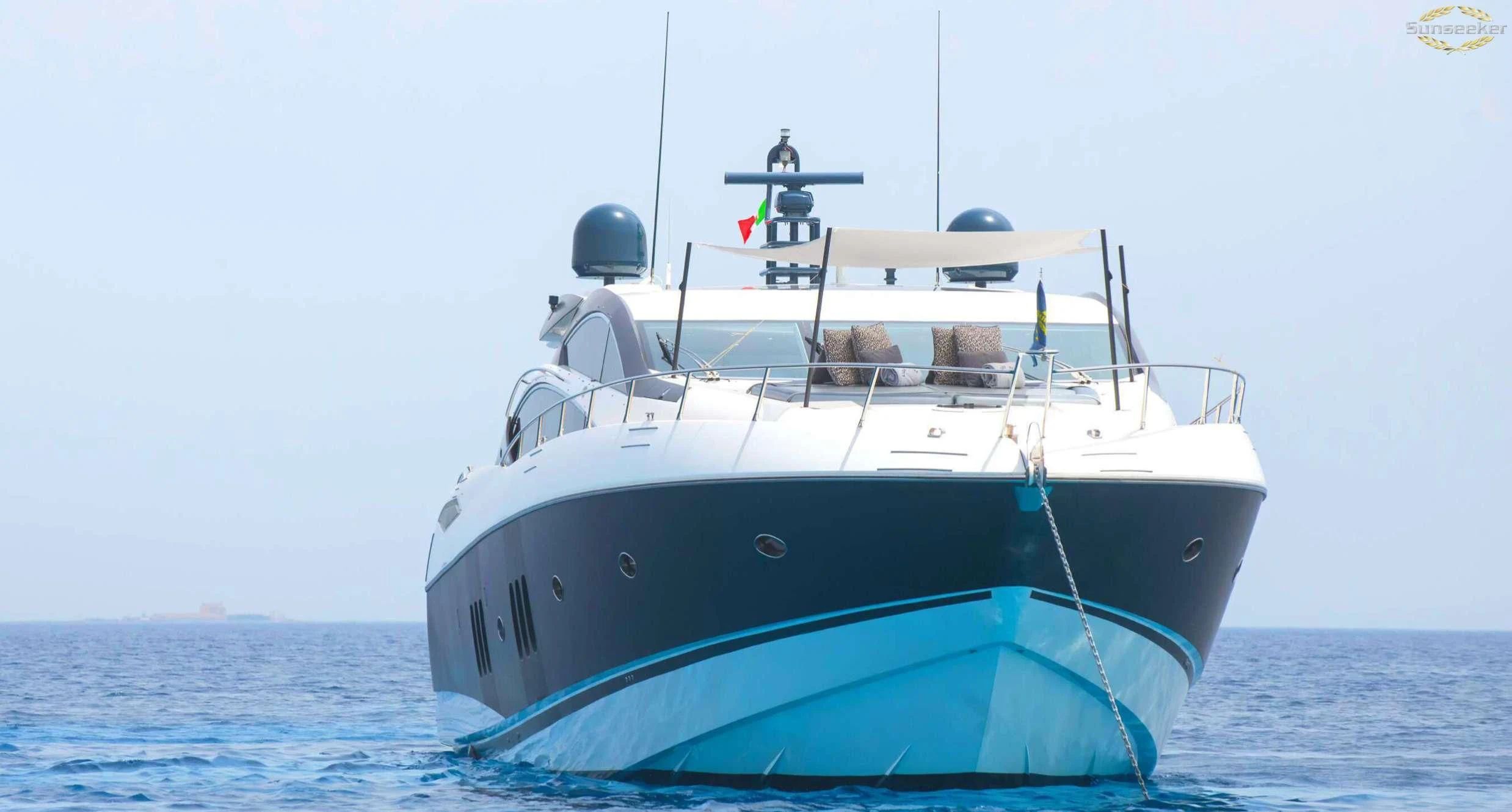 a boat in the water aboard LIGHT BLUE Yacht for Sale