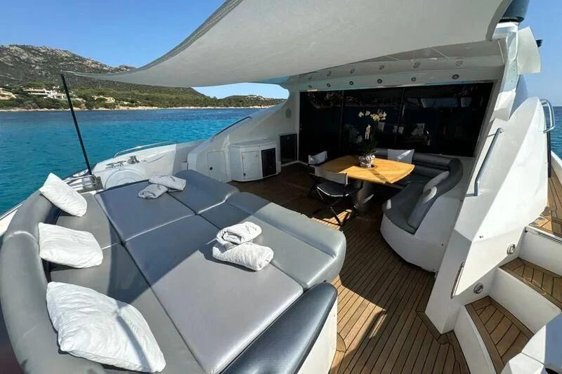 a boat on the water aboard LIGHT BLUE Yacht for Sale