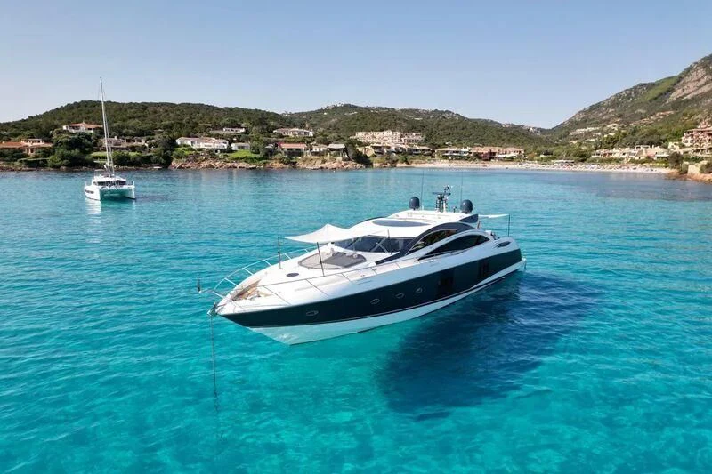 a boat in the water aboard LIGHT BLUE Yacht for Sale