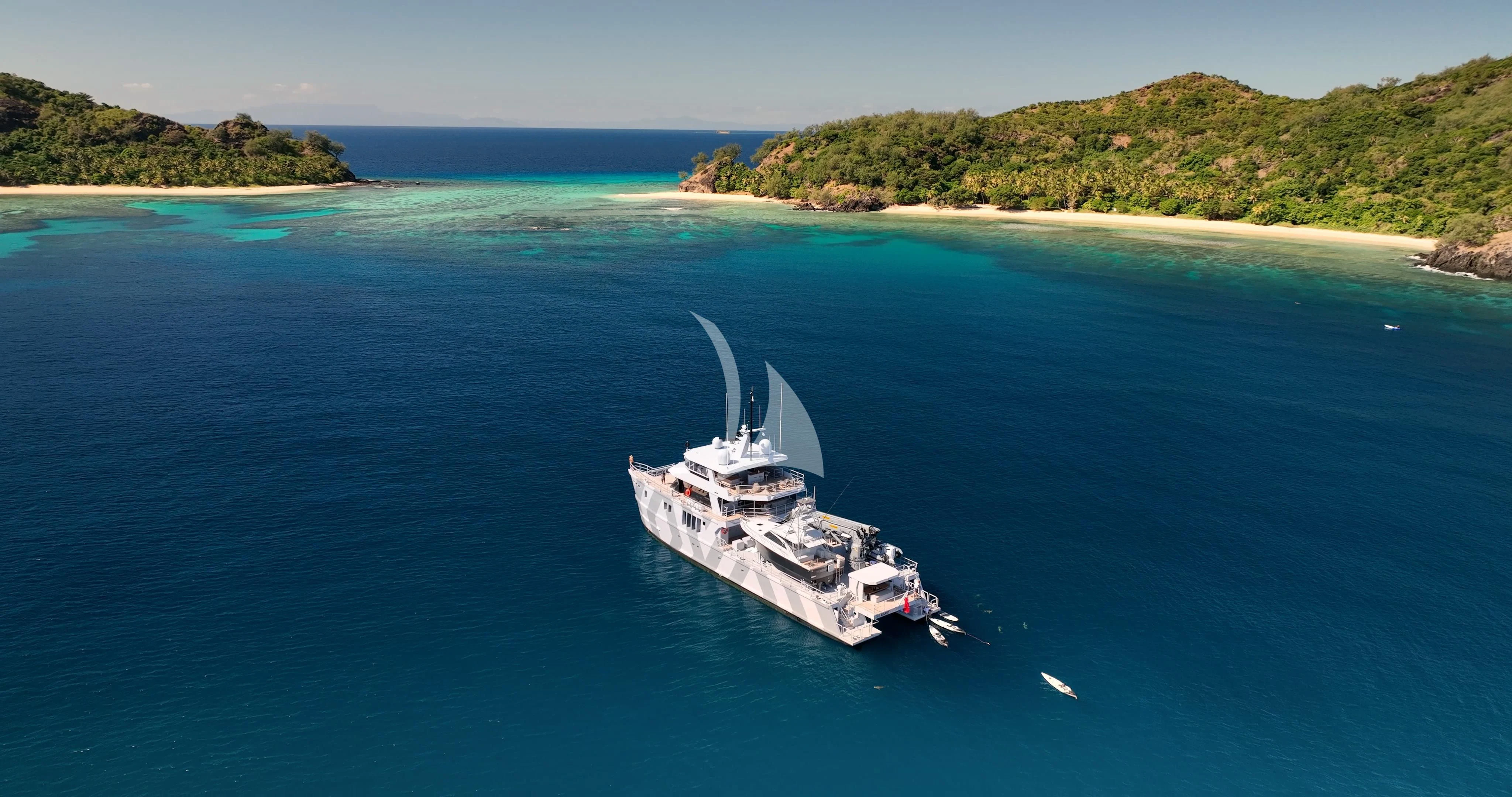 a boat in the water aboard THE BEAST Yacht for Sale
