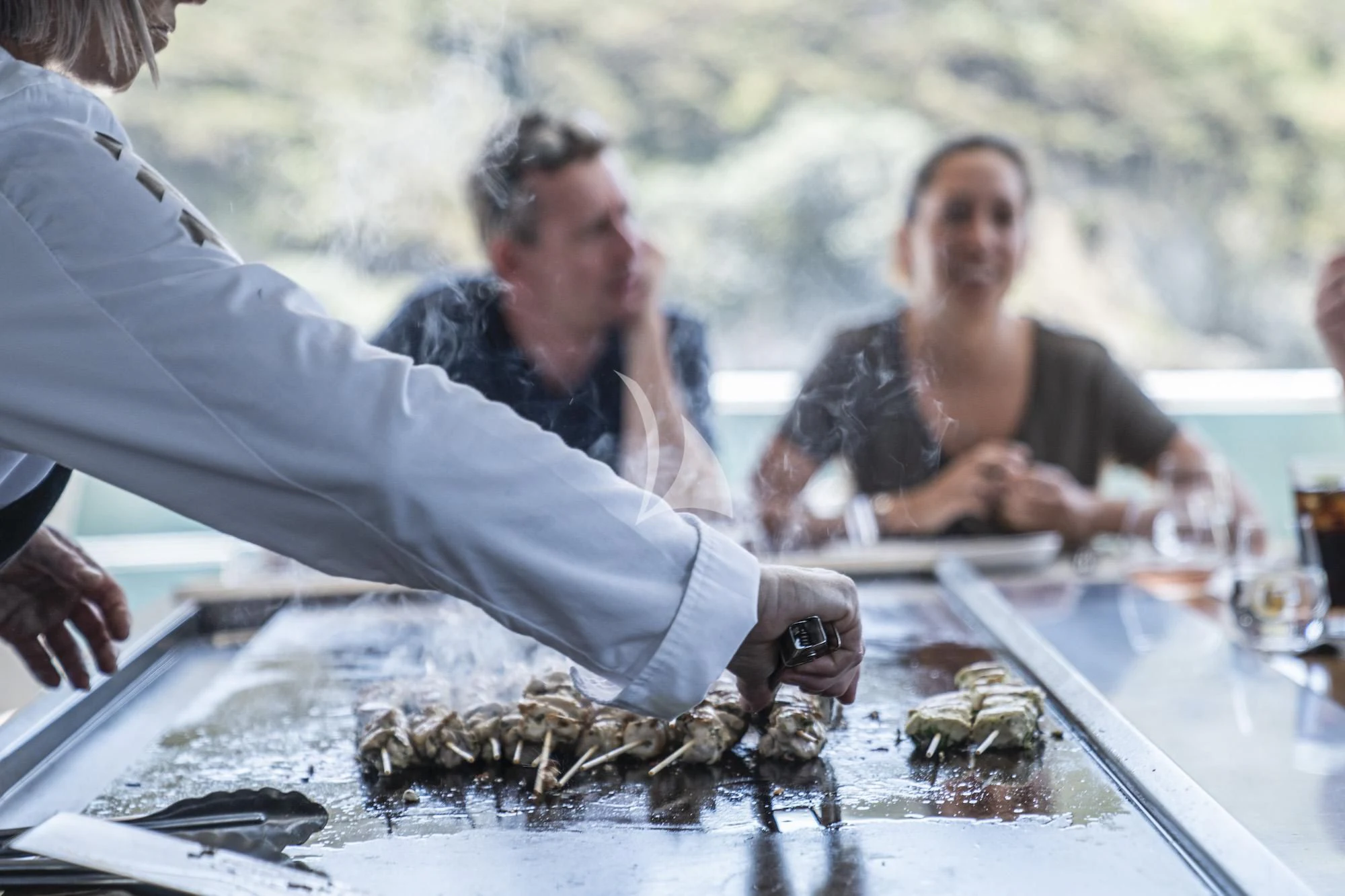 a group of people on a boat aboard THE BEAST Yacht for Sale