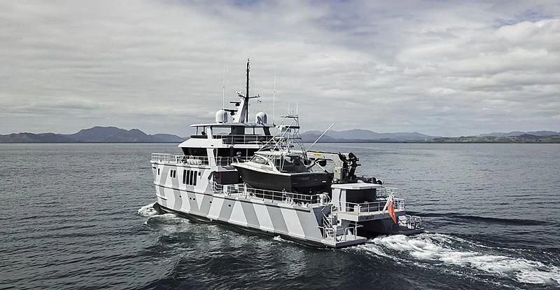 a boat on the water aboard THE BEAST Yacht for Sale
