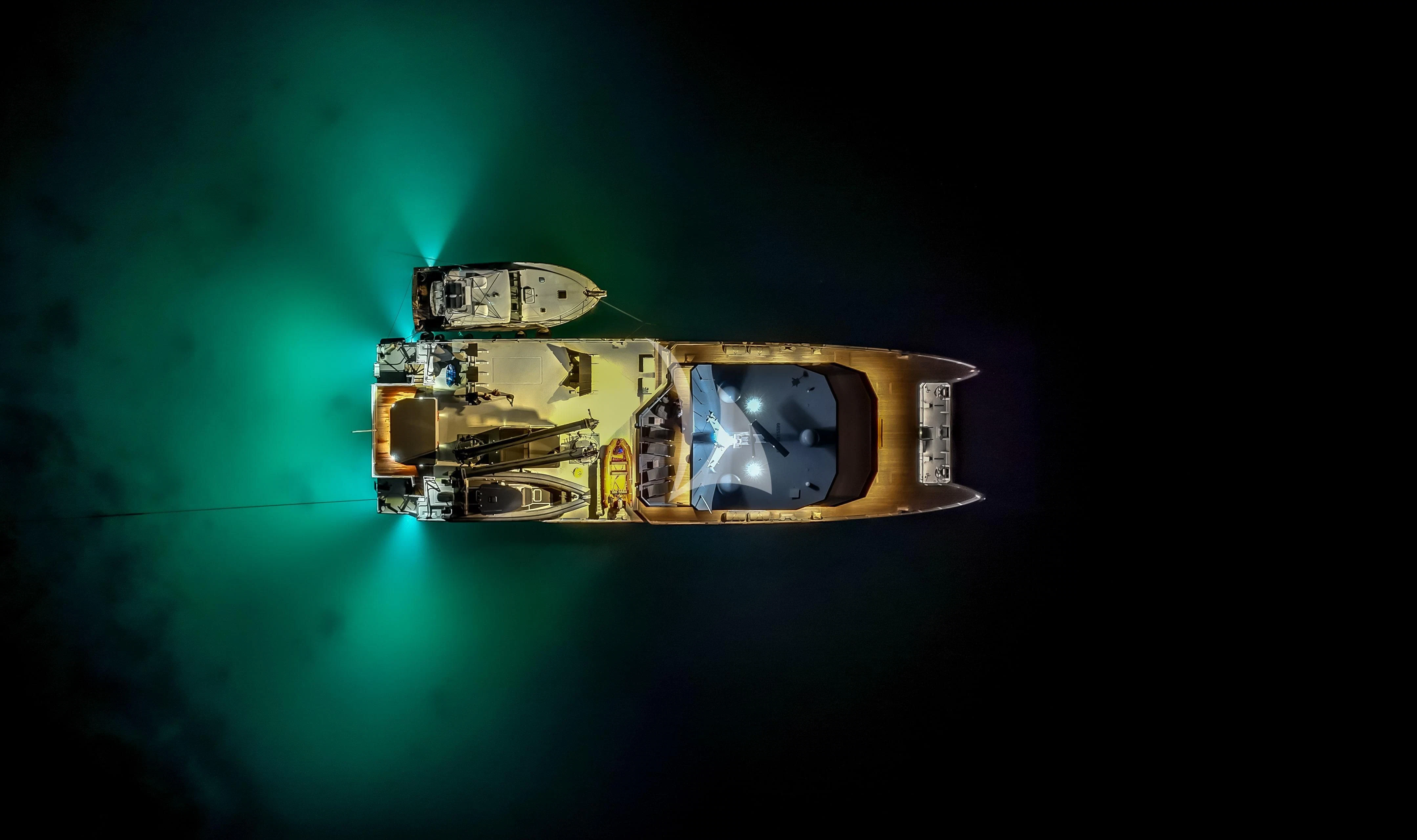 a metal object with a hole in it aboard THE BEAST Yacht for Sale