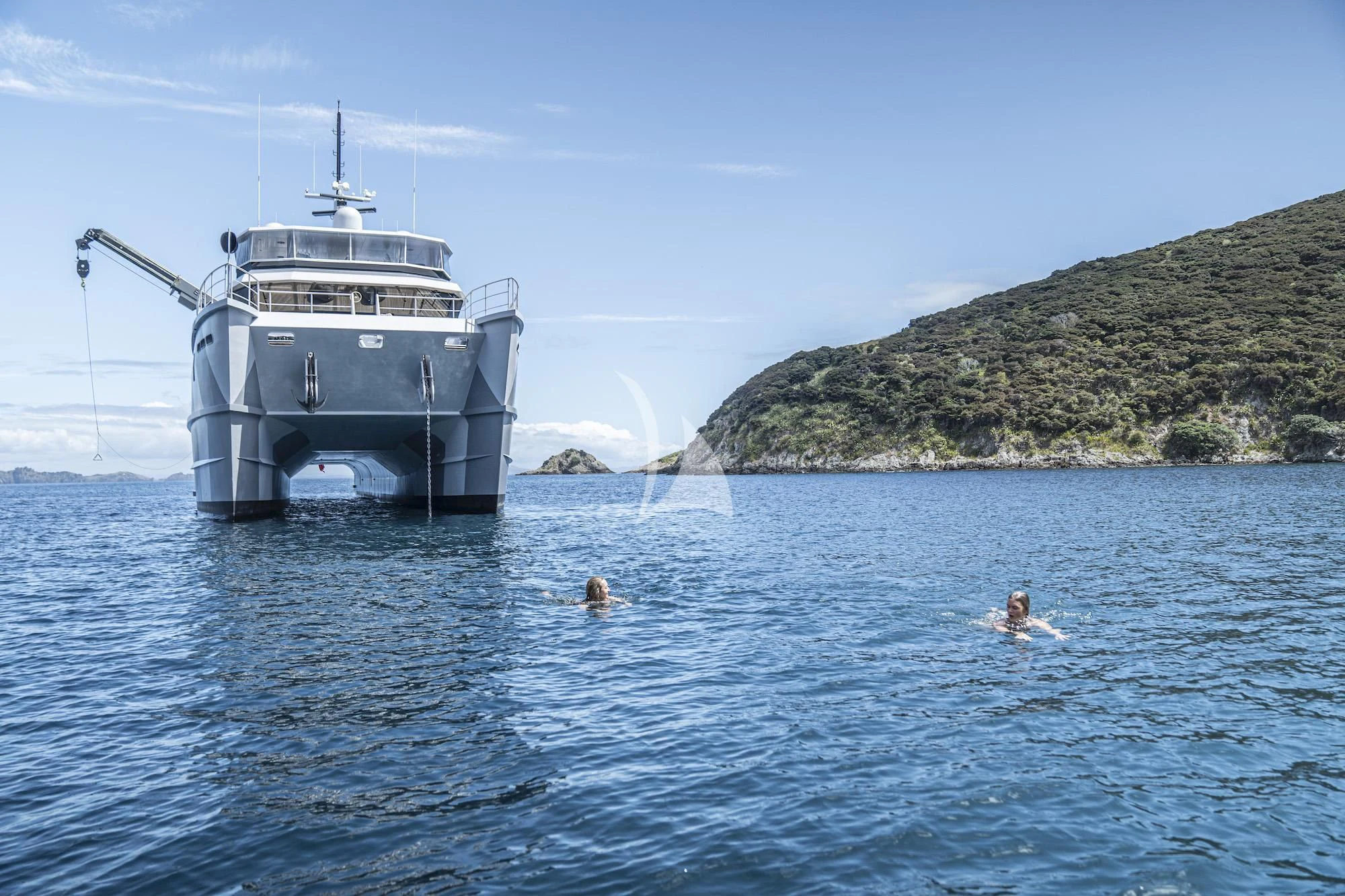 a boat in the water aboard THE BEAST Yacht for Sale