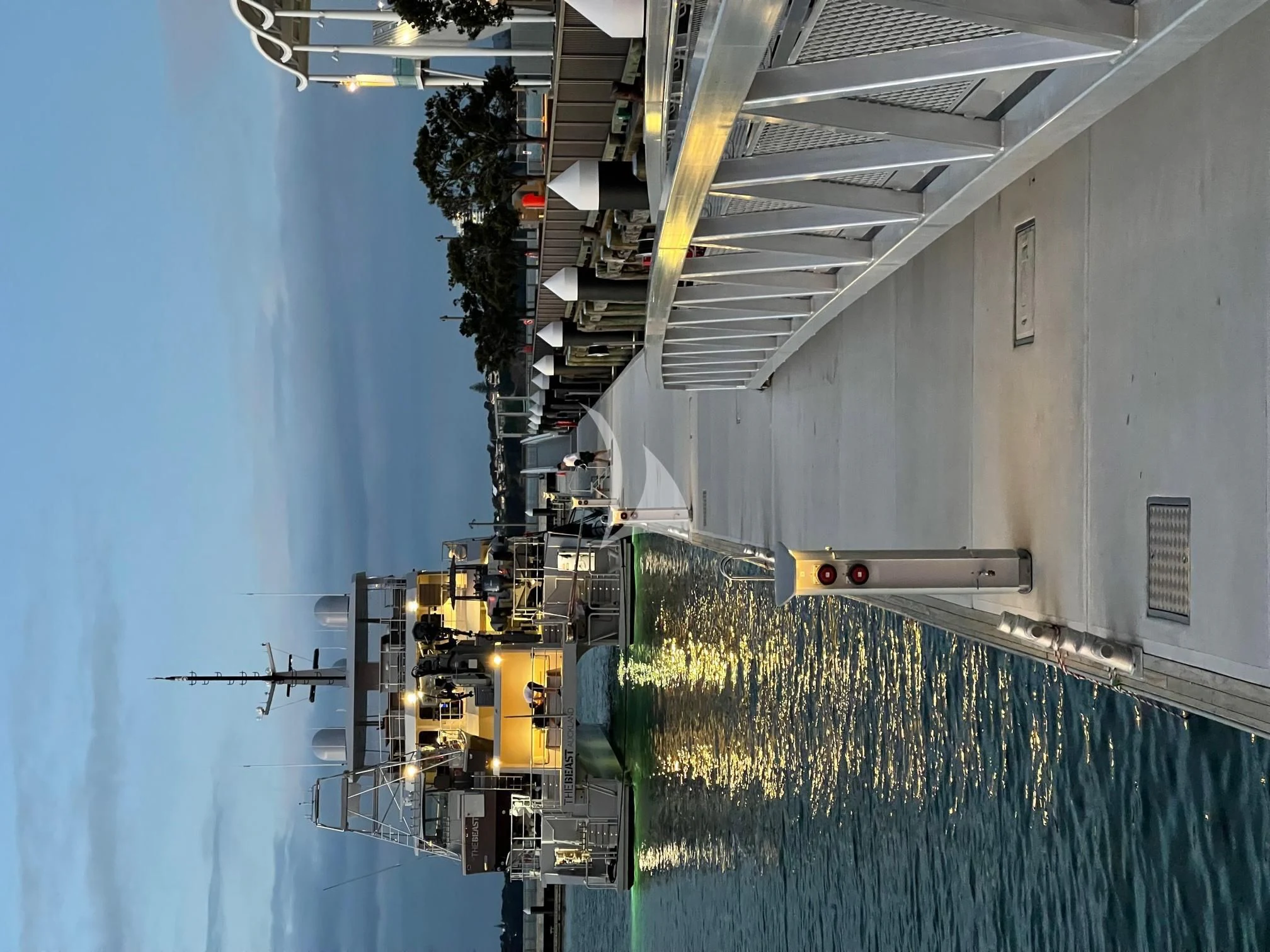 a large metal structure aboard THE BEAST Yacht for Sale