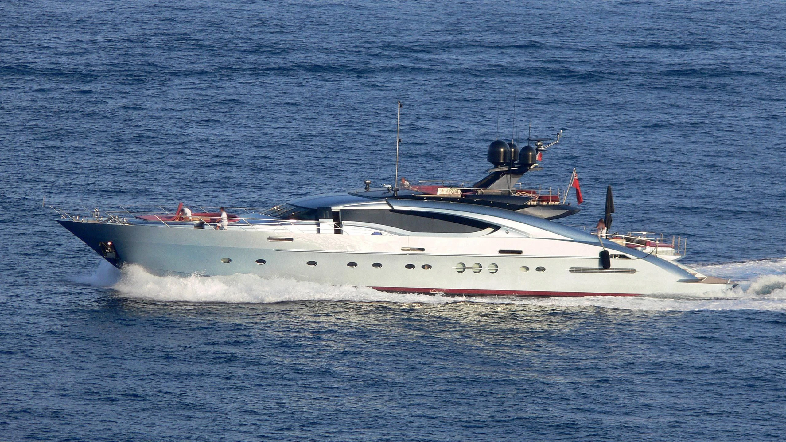 a boat with people on it aboard WAVERUNNER Yacht for Sale