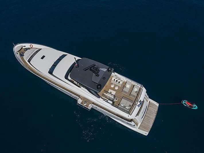 a satellite in the sky aboard DINAIA Yacht for Charter