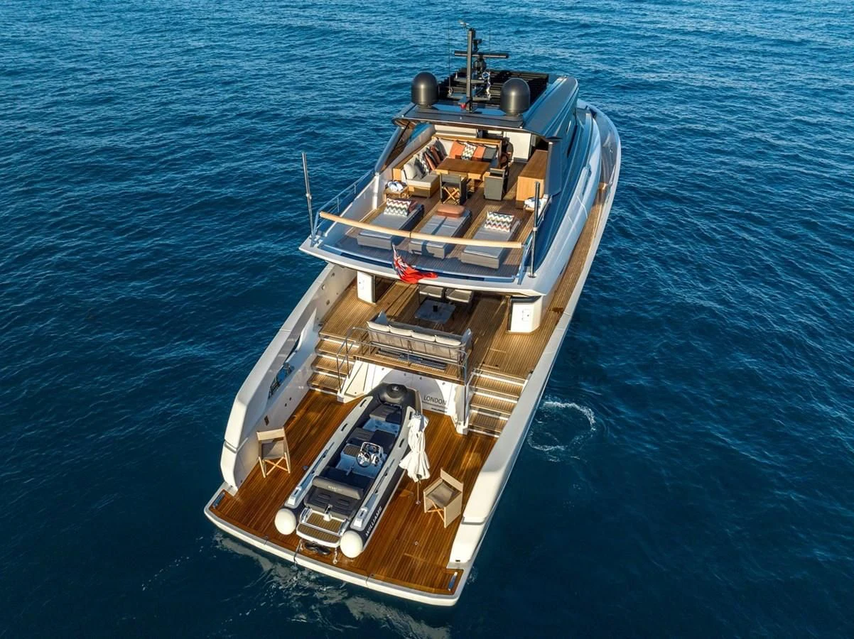 a boat on the water aboard LOLA Yacht for Sale