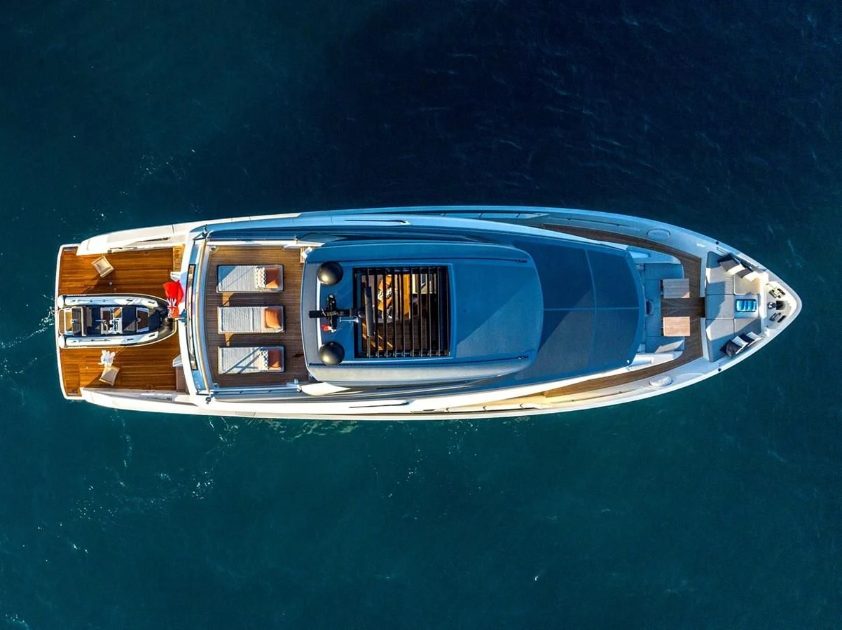 a boat on the water aboard LOLA Yacht for Sale