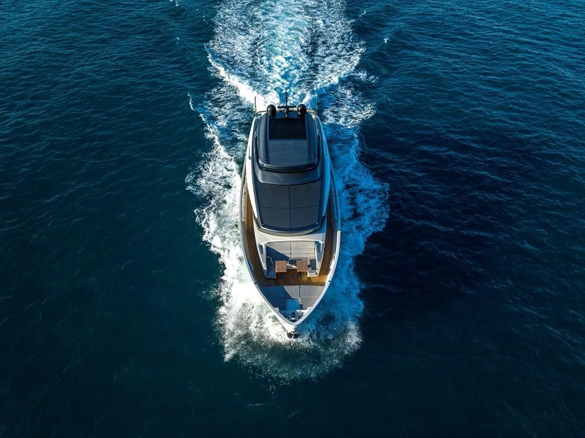 a boat on the water aboard LOLA Yacht for Sale