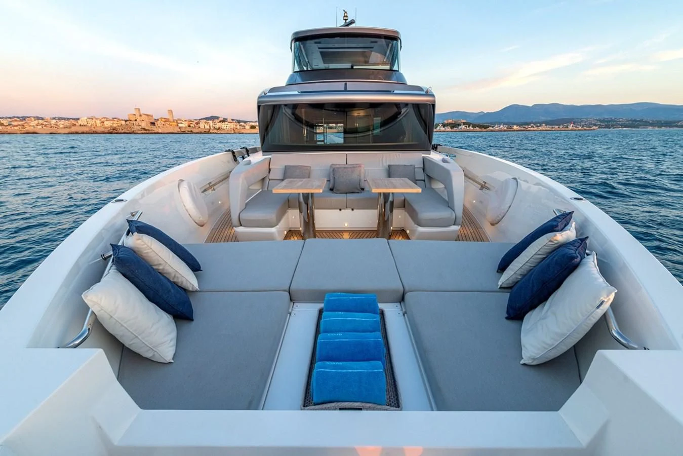 a boat on the water aboard LOLA Yacht for Sale