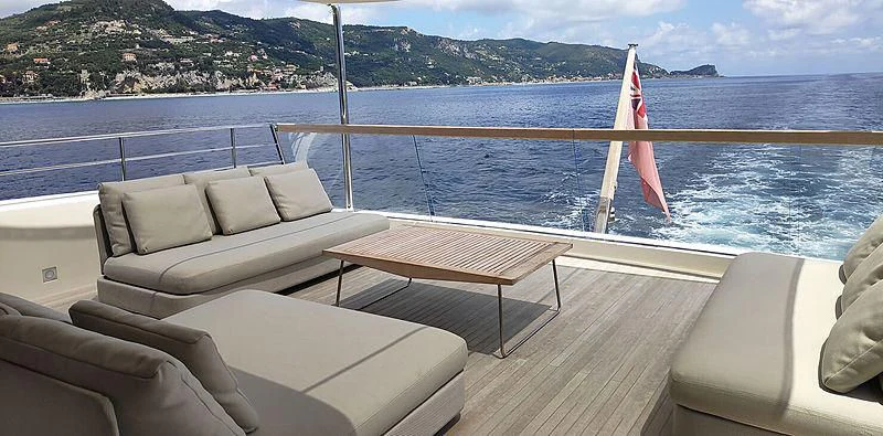 a boat on the water aboard CHRISTINA Yacht for Sale
