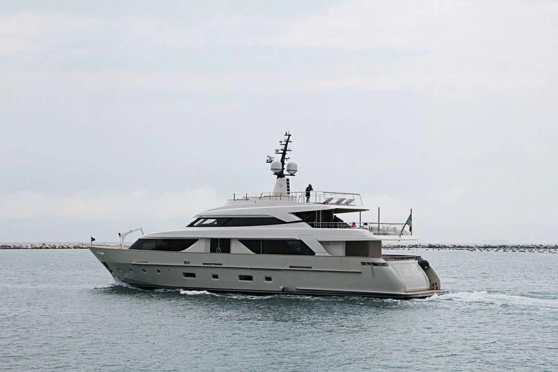 a boat in the water aboard CHRISTINA Yacht for Sale