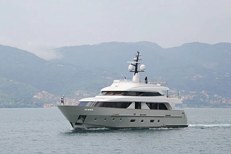 a boat in the water aboard CHRISTINA Yacht for Sale