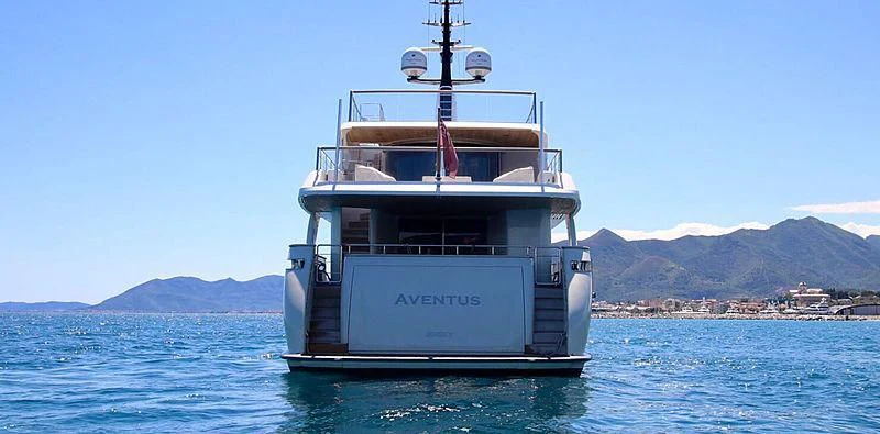 a boat in the water aboard CHRISTINA Yacht for Sale